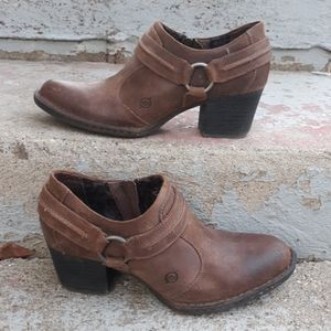 Born shelby booties boots antracite distressed
